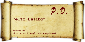 Peltz Dalibor névjegykártya